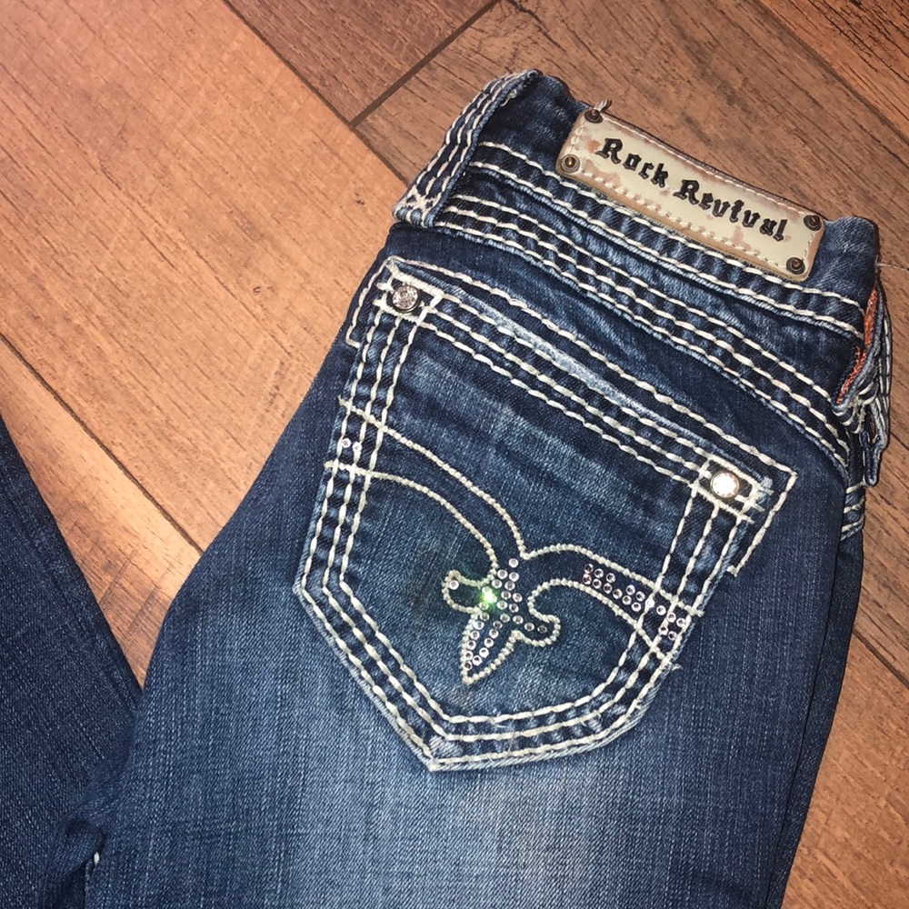 Women Rock Revival 27 Liz Easy boot jeans.  Nice